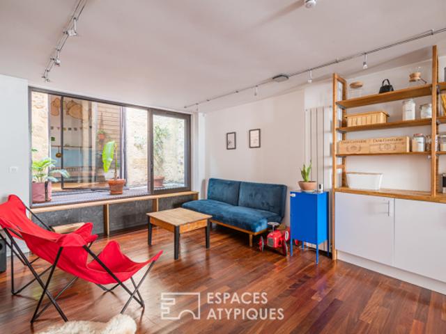 Appartement rénové par architecte avec patio