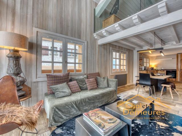 Appartement rénovée T3 centre village piéton 70m² Megève