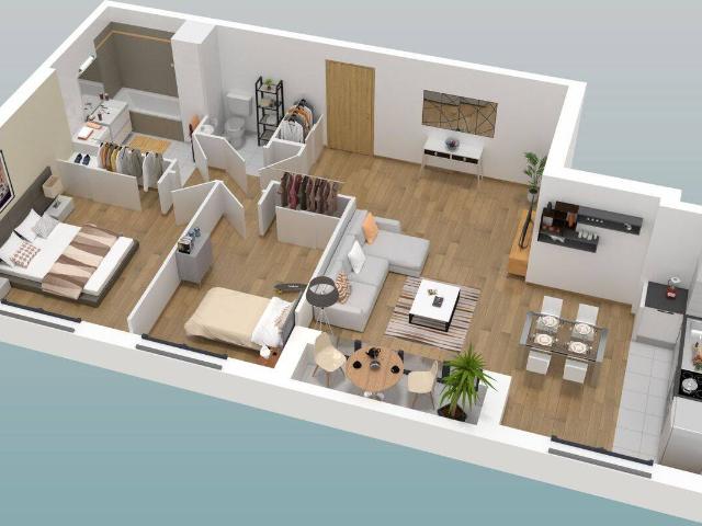 Appartement récent standing 3pièces avec Loggia