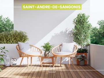 Appartement Saint André de Sangonis 3 pièces JARDIN DU BOSQUET