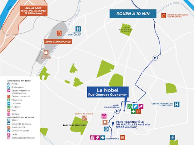 Appartement Saint Etienne du Rouvray 2 pièces LE NOBEL
