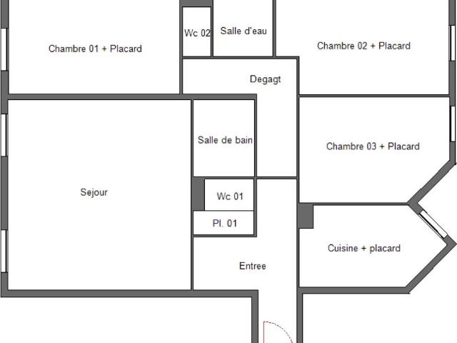 Appartement Saint Maurice 4 pièces 97 m2