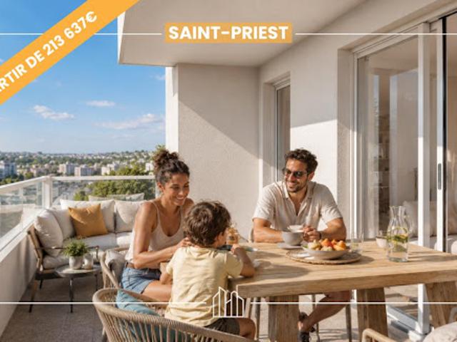 Appartement Saint Priest 5 pièces RÉSIDENCE ALBA TVA RÉDUITE