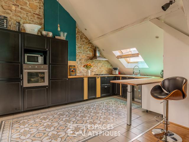 Appartement sous combles avec terrasse quartier Sablon