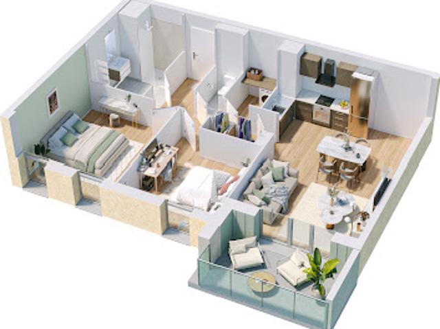 Appartement Stella 3 pièces BELLE OPALE