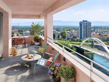 Appartement Strasbourg 2 pièces LES ESCALES DU RHIN