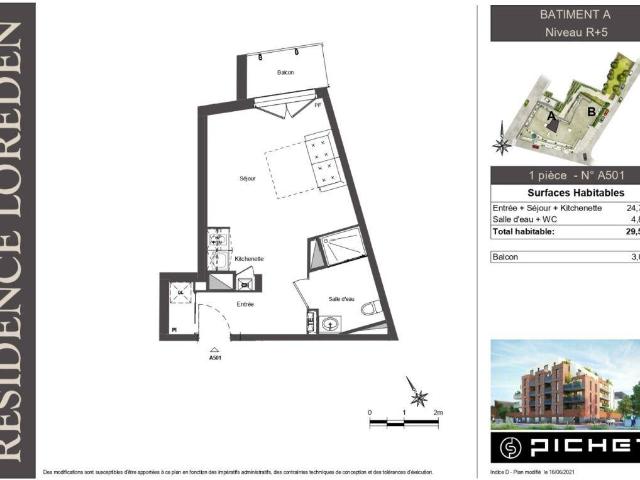 Appartement Studio 29.5m2 à louer à Valenciennes