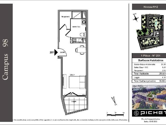 Appartement Studio 29.5m2 à louer à Marseille 10e arrondissement