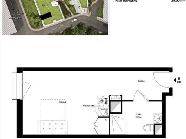 Appartement Studio 29m2 à louer à Bobigny | Pichet