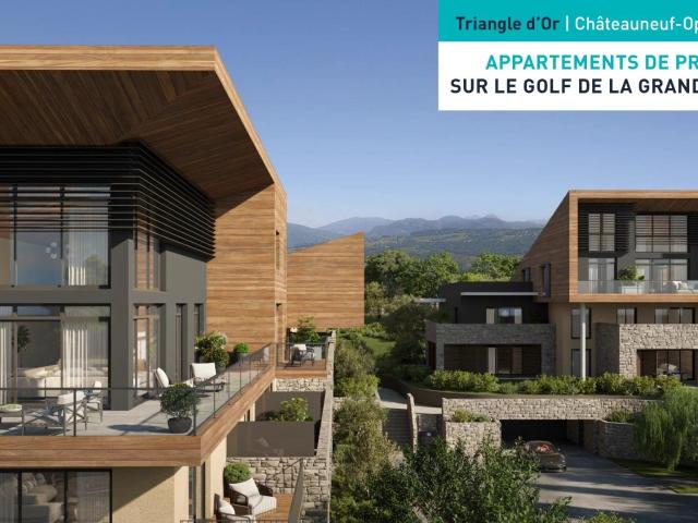 Appartements 2 à 5p. De prestige dans le Triangle d'Or 110m² Châteauneuf Grasse