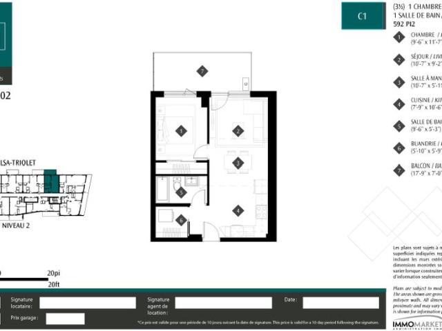 Appartements de luxe4½ à louer