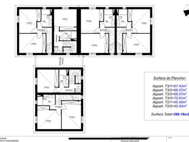 Appartements t2 hors d eau à terminer calenzana