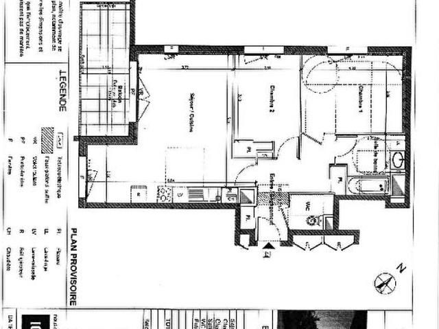 AppartementT3/ 2 chambres/ 67 m²