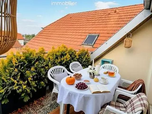 Appenwihr 68280 Achat / Vente appartement 4 pièces t4 au dernier étage terrasse