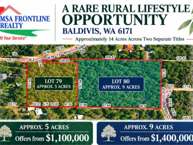 Approx. 14 Acres Across Two Separate Titles