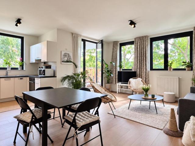 Apt. 3 CH. with south facing terrace and pond view