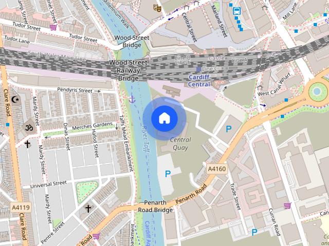 Apt 1016 Tai Afon, Y Rhodfa Ganolog, Cardiff