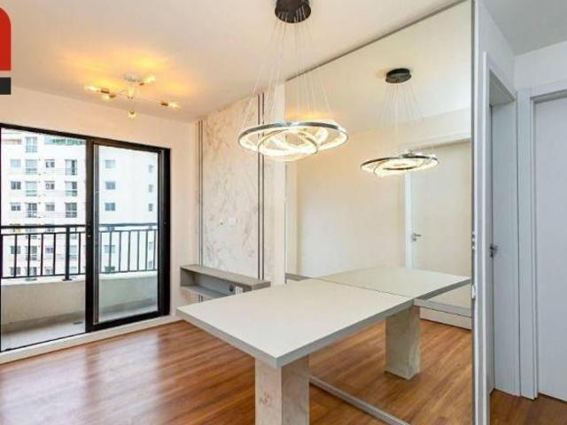 Apto Mobiliado 39m² 2 quartos, sacada e 1 vaga no Vila Izabel