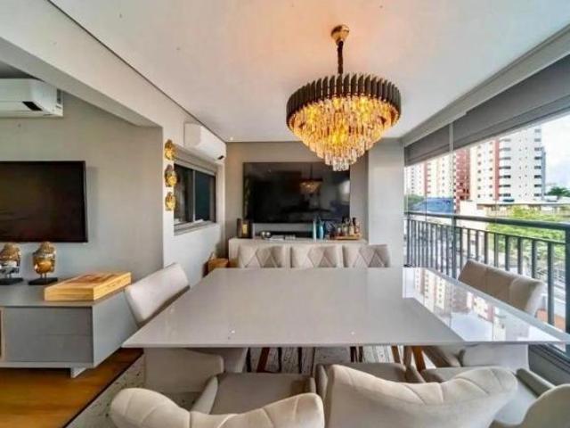 APTO MOBILIADO E DECORADO, 03 SUÍTES, TERRAÇO GOURMET, 02 VAGAS !