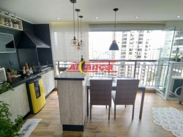 Apto no Cidade Maia, 125 metros, 04 dorm, 02 suites, 02 vagas