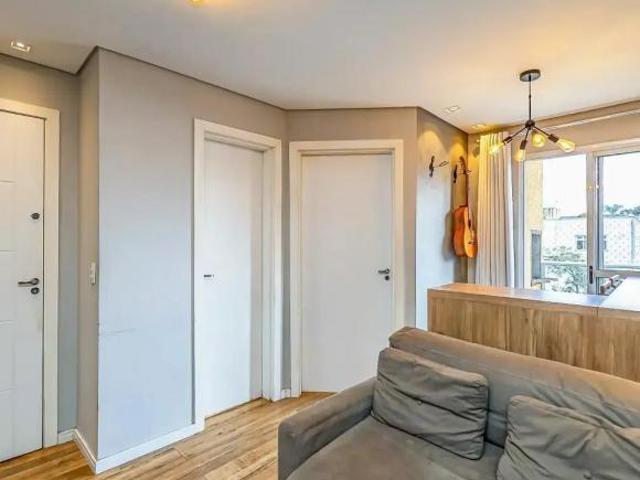 Apto de 1 quarto com sacada com churrasqueira e garagem