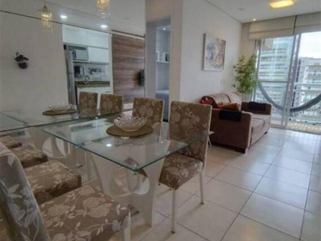 Apto semi mobiliado, 1 quarto, 100m do mar, lazer clube, 1 vaga de garagem demarcada