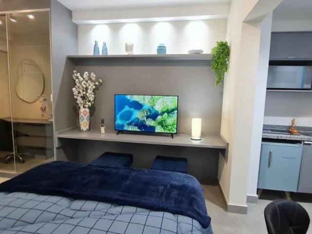 Apto 22m2 mobiliado s/vaga Santo Amaro