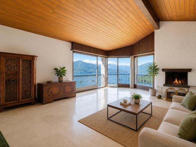 Arogno: caratteristica casa con vista lago, giardino e grande potenziale