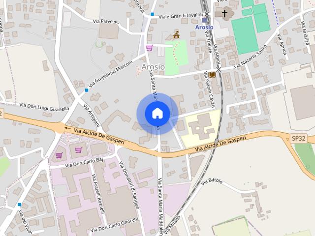 AROSIO centro affittiamo BILOCALE arredato al pian