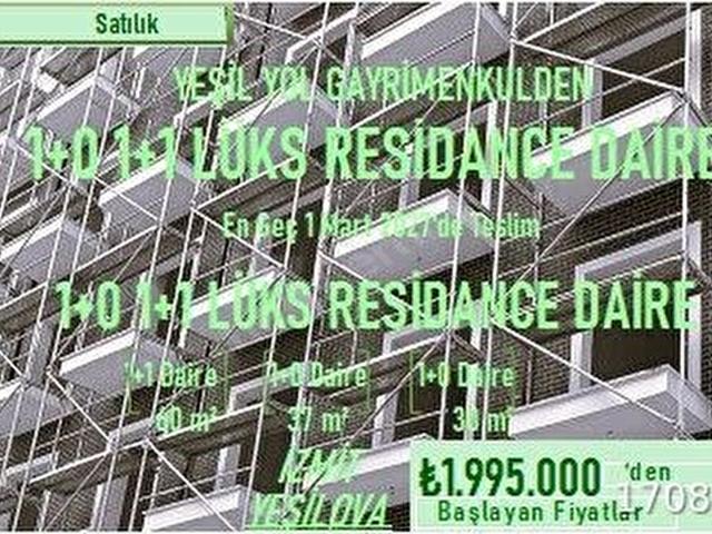 Araba Fiyatına Lüks Residance KOCAELİİZMİTYEŞİLOVA 1 + 0 ve 1 + 1 büyük kampanya Videolu