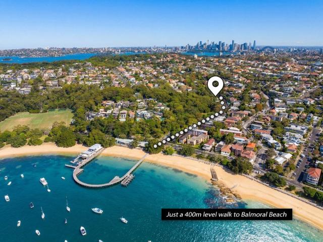 Architectural Elegance, Just a 400m Level Walk to Balmoral Beach