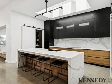 Architectural Statement with Soaring Ceilings, Pool & Golf Course Outlook