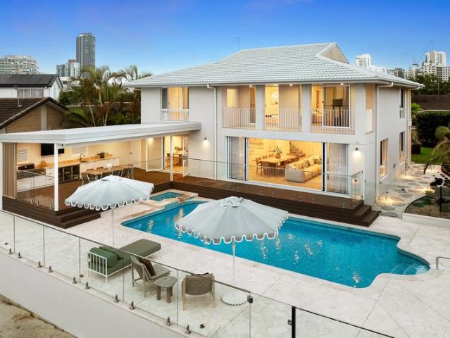 Architectural statement of luxury with stunning water views