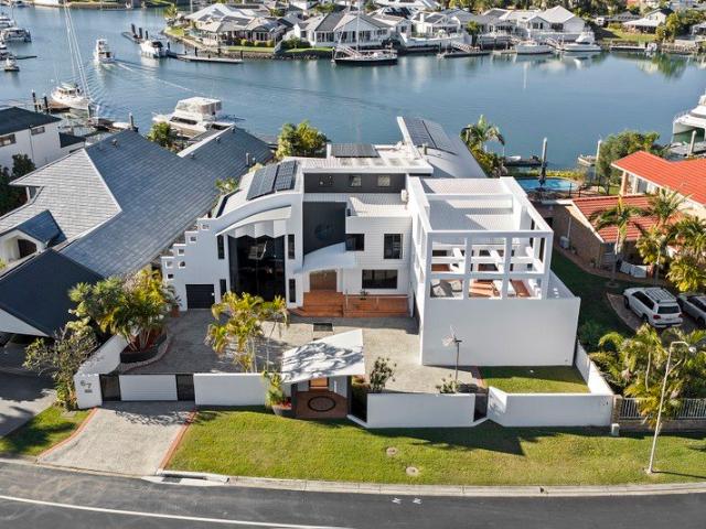 Architectural Waterfront Luxury with Bay & Canal Views