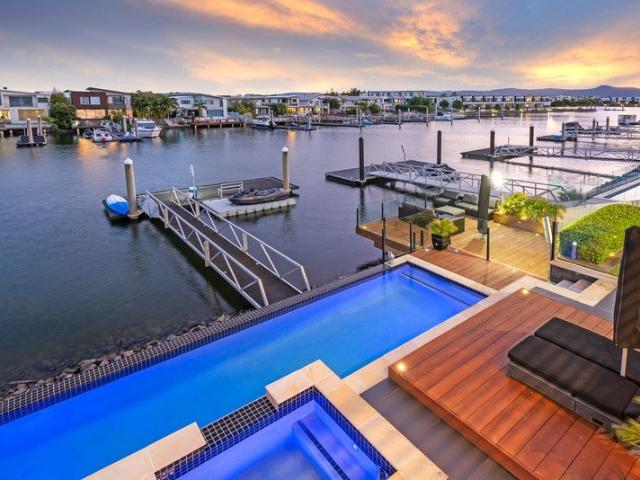 Architecturally Designed Luxury Waterfront Lifestyle with Private Pontoon Sellers purchased elsewhere!