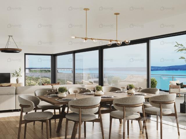 Architektenvilla mit Panoramablick auf den See und die Berge