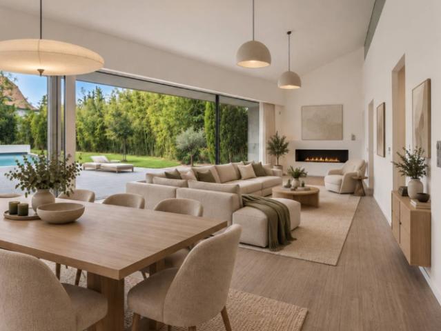 Architektenvilla mit Pool und grossem Garten