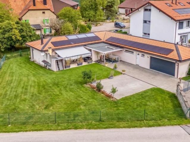 Architektenvilla in grüner Umgebung