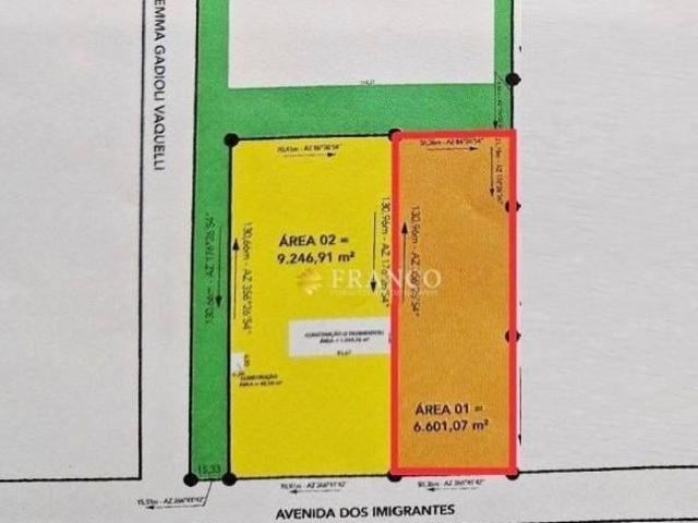 Área à venda, 6.601,07m² Quiririm Taubaté/SP