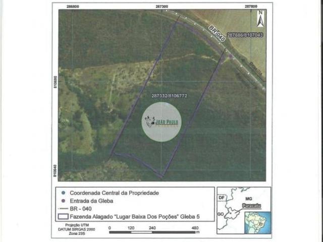 Área a venda em Paracatu MG 21.59 HA Beira Da BR 040 Atenção investidor