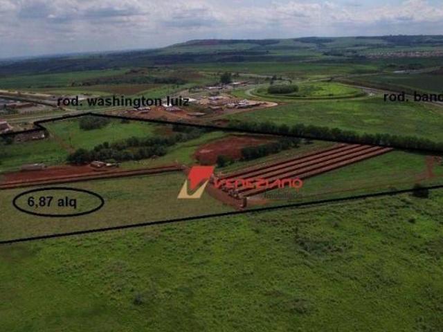 Área industrial à venda com frente para Rodovia Anhanguera em Cordeirópolis/SP