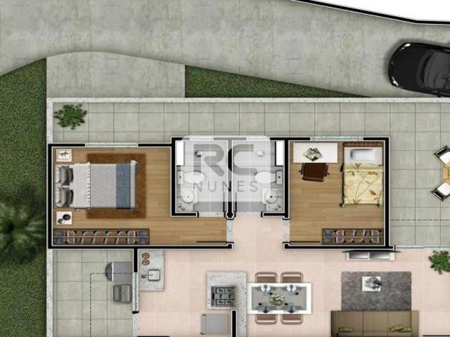 Área Privativa / Garden com 2 quartos à venda em Belo Horizonte, no bairro Santa Rosa