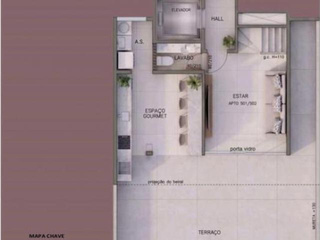 Área Privativa / Garden com 3 quartos à venda em Belo Horizonte, no bairro Castelo