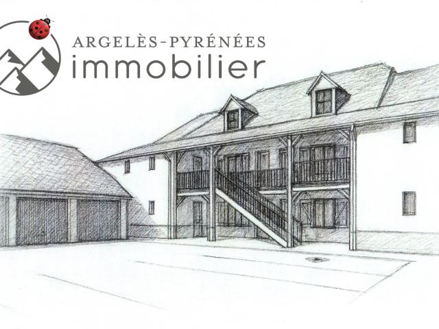 ARGELES GAZOST APPARTEMENT DUPLEX T3 NEUF AVEC BALCON PROCHE QUARTIER THERMAL