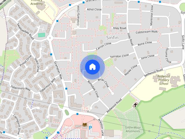 Arran Close, Sinfin