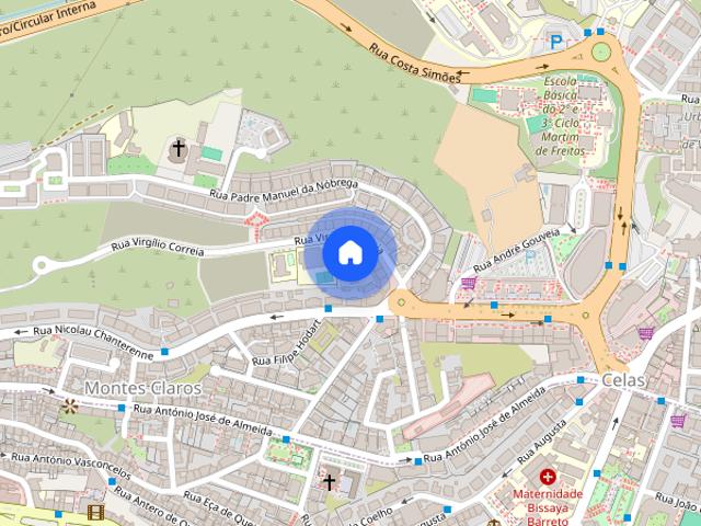 Arrenda se excelente T3 em ultimo piso com terraço de 120m2 em Celas