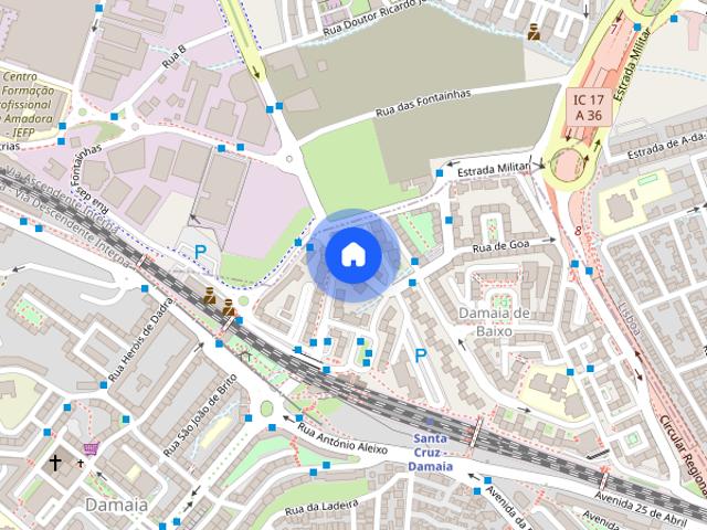 Arrendo apartamento T0 Damaia