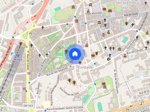 Arrendo apartamento T1 em Braga Se Catedral