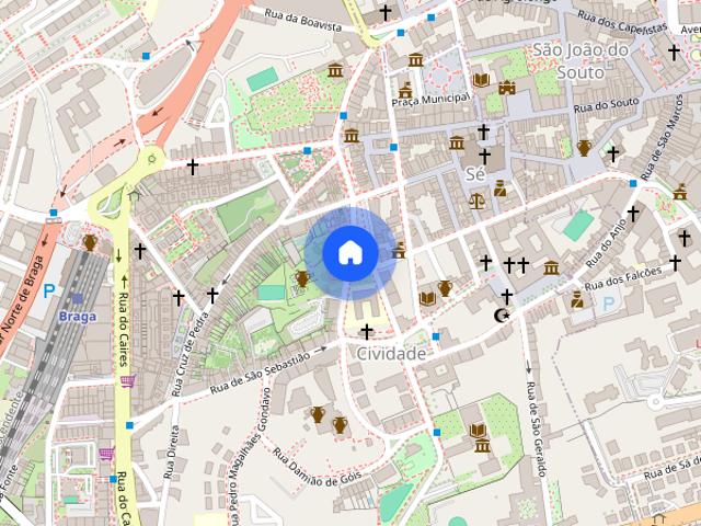 Arrendo apartamento T1 em Braga Se Catedral