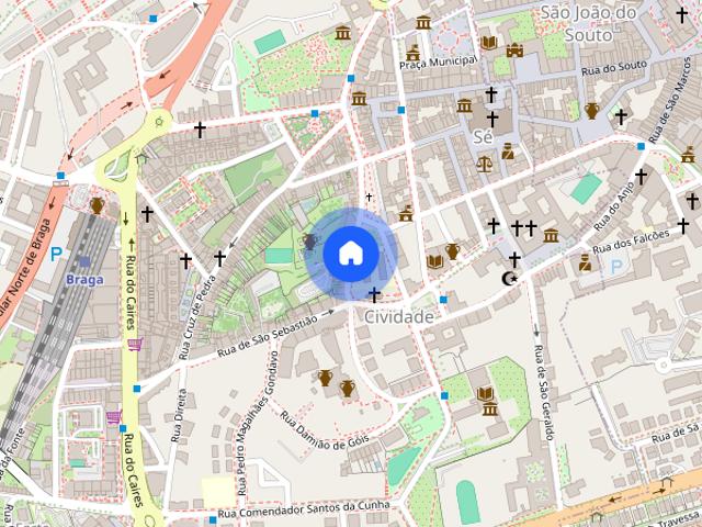 Arrendo apartamento T1 em Braga Se Catedral